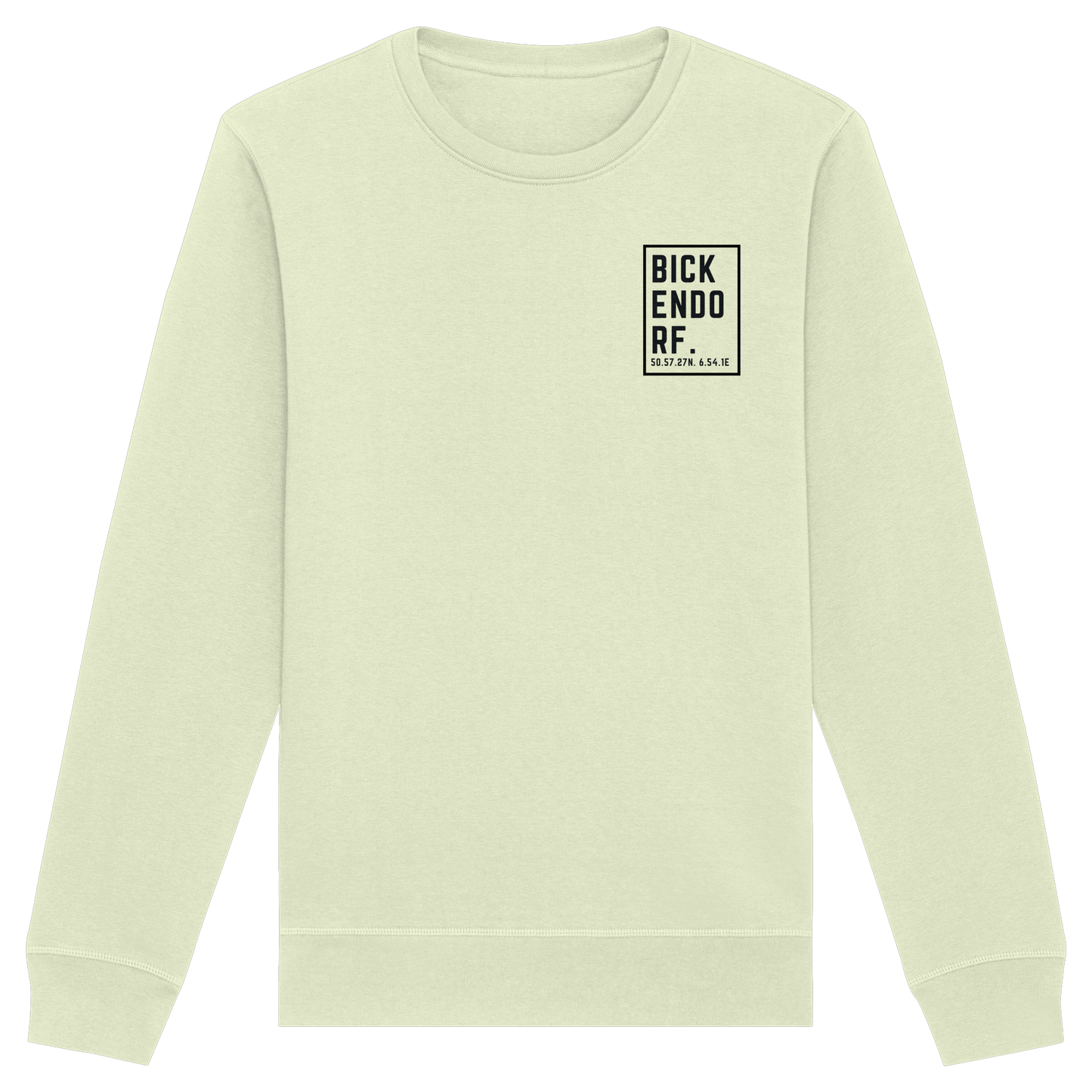 Bickendorf Koordinaten (kleiner Druck auf der Brust) - Organic Basic Unisex Sweatshirt