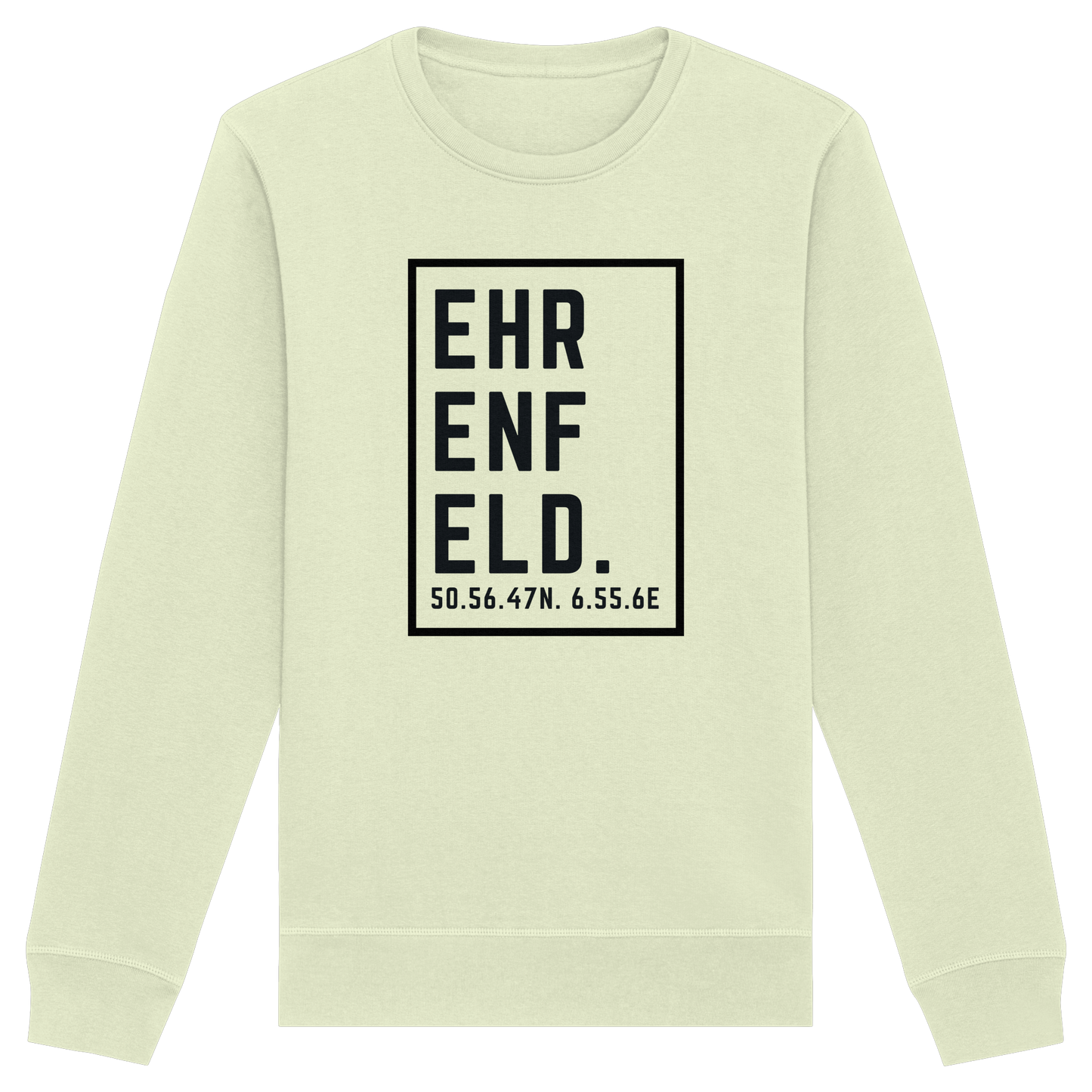 Ehrenfeld Koordinaten (großer Druck auf der Brust) - Organic Basic Unisex Sweatshirt
