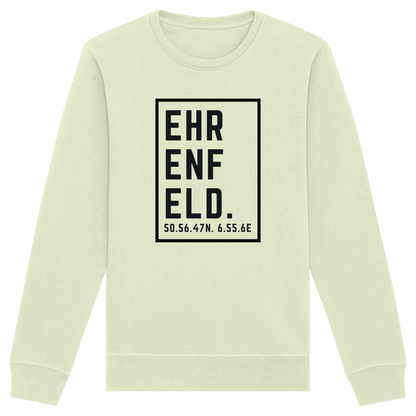 Ehrenfeld Koordinaten (großer Druck auf der Brust) - Organic Basic Unisex Sweatshirt