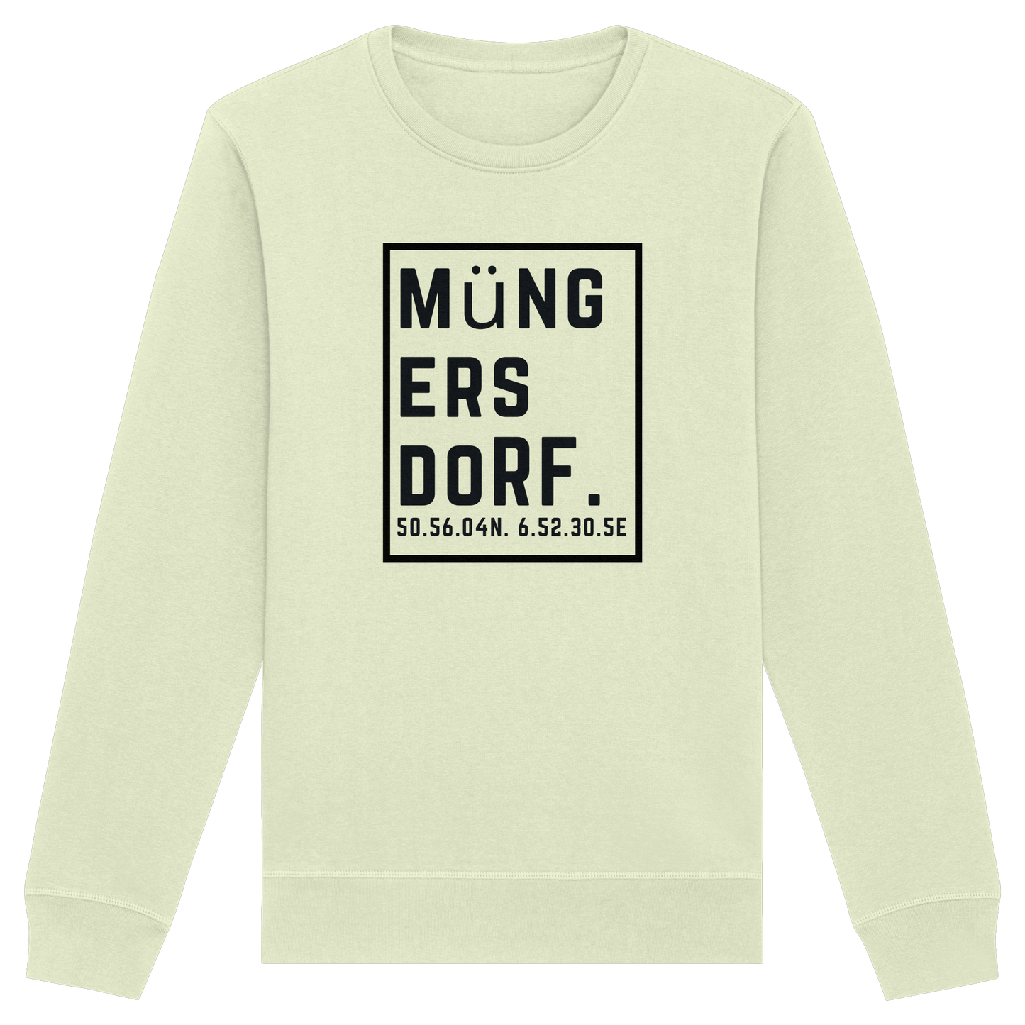 Müngersdorf Koordinaten (großer Druck auf der Brust) - Organic Basic Unisex Sweatshirt