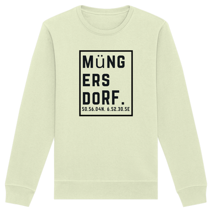 Müngersdorf Koordinaten (großer Druck auf der Brust) - Organic Basic Unisex Sweatshirt