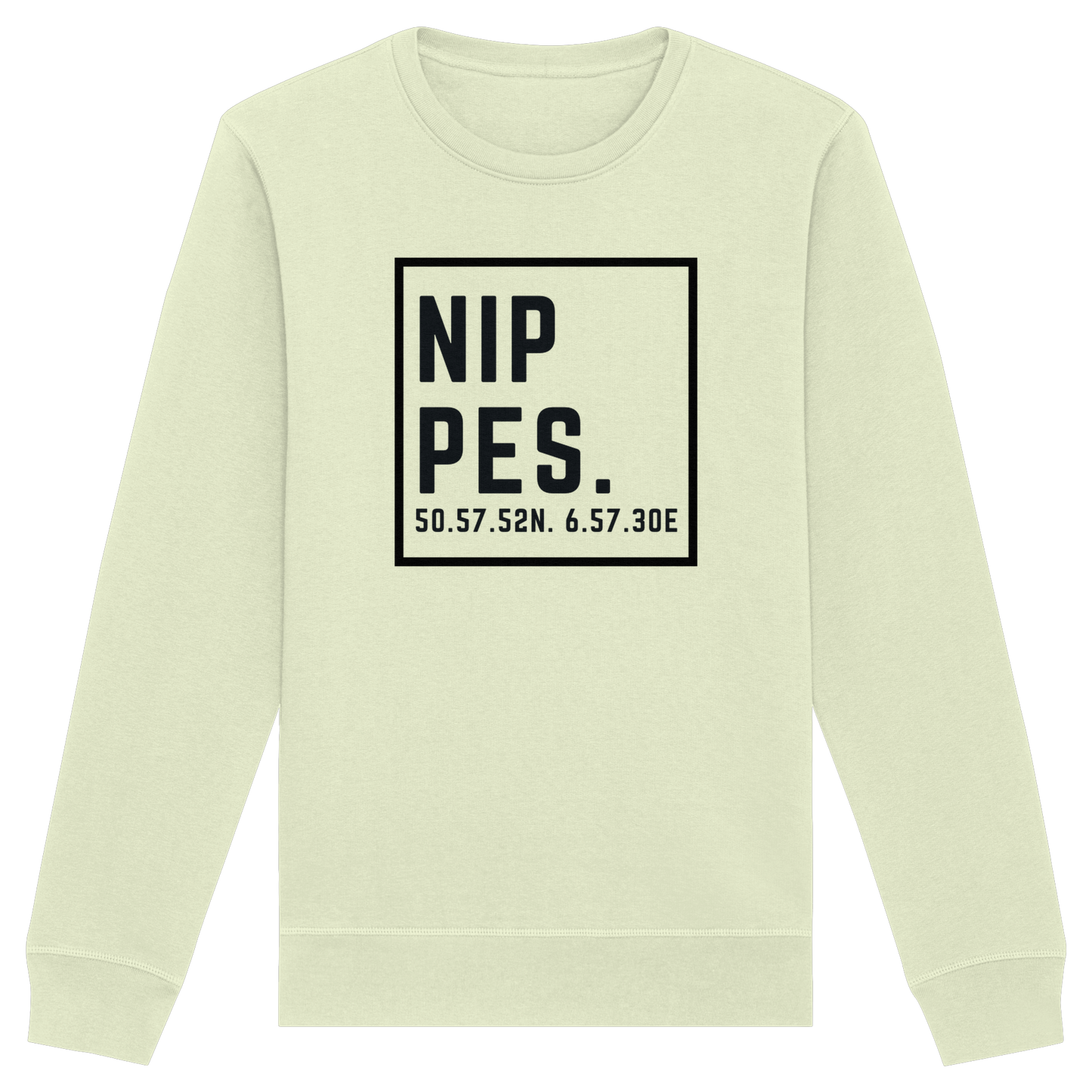 Nippes Koordinaten (großer Druck auf der Brust) - Organic Basic Unisex Sweatshirt