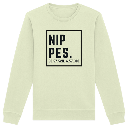Nippes Koordinaten (großer Druck auf der Brust) - Organic Basic Unisex Sweatshirt