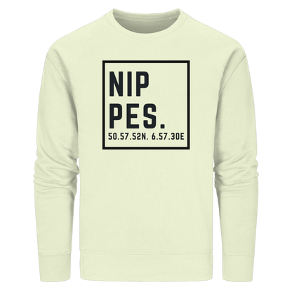 Nippes Koordinaten (großer Druck auf der Brust) - Organic Basic Unisex Sweatshirt