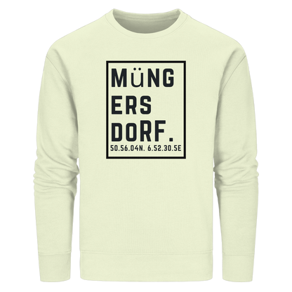 Müngersdorf Koordinaten (großer Druck auf der Brust) - Organic Basic Unisex Sweatshirt
