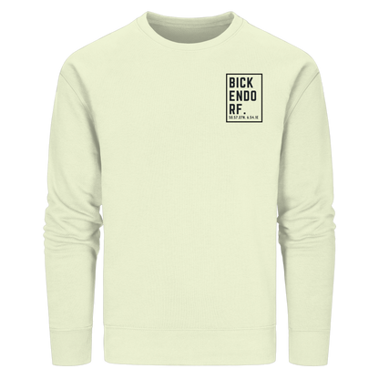 Bickendorf Koordinaten (kleiner Druck auf der Brust) - Organic Basic Unisex Sweatshirt
