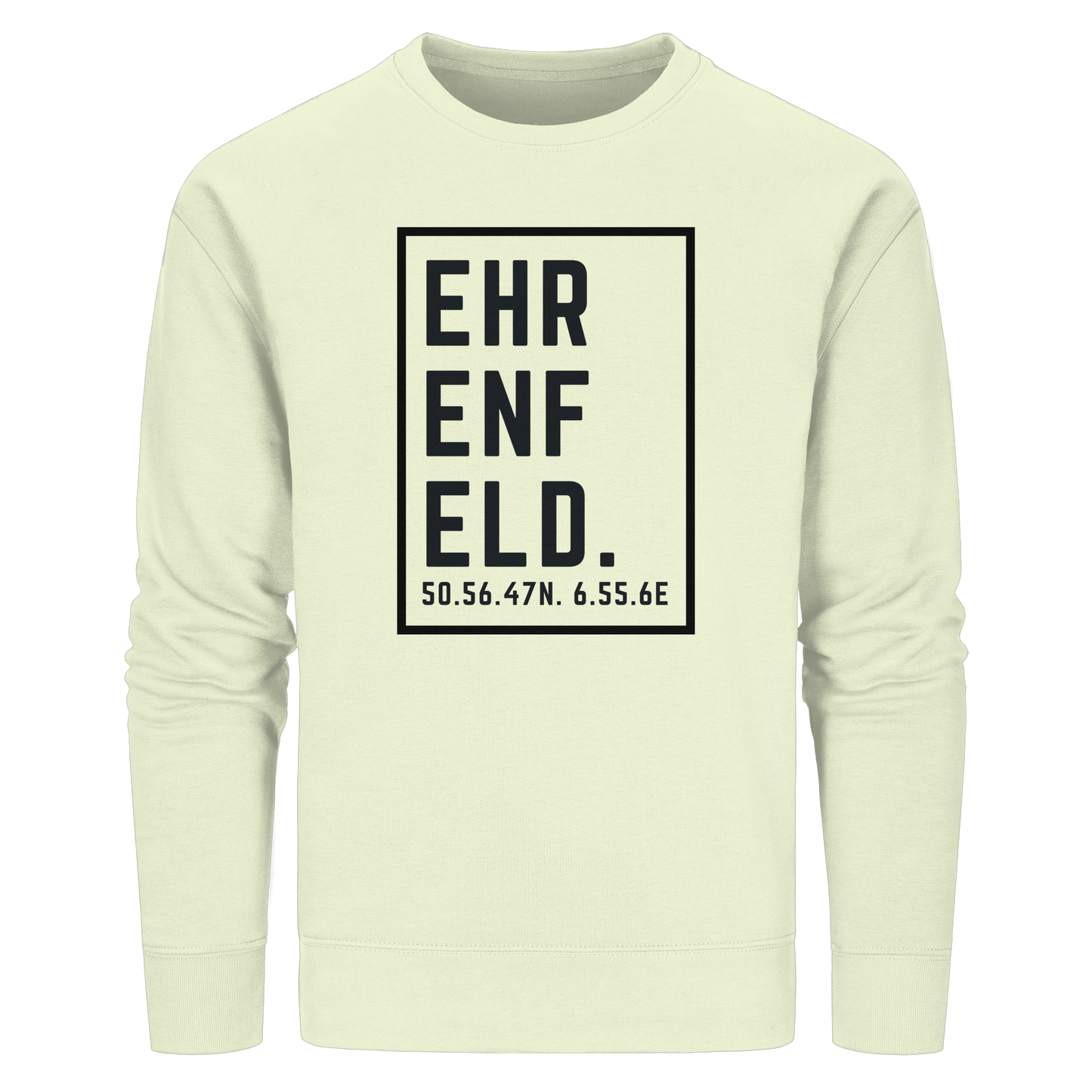 Ehrenfeld Koordinaten (großer Druck auf der Brust) - Organic Basic Unisex Sweatshirt