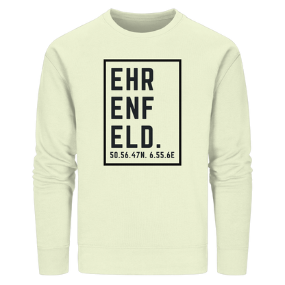 Ehrenfeld Koordinaten (großer Druck auf der Brust) - Organic Basic Unisex Sweatshirt