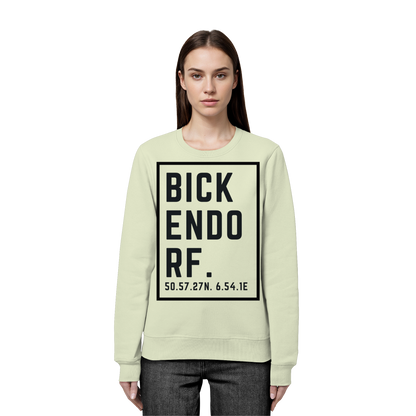 Bickendorf Koordinaten (großer Druck auf der Brust) - Organic Basic Unisex Sweatshirt