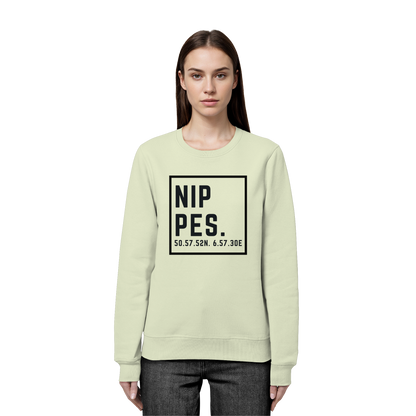 Nippes Koordinaten (großer Druck auf der Brust) - Organic Basic Unisex Sweatshirt
