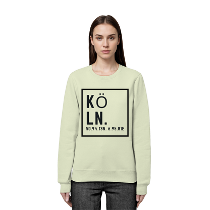 Köln Koordinaten (großer Druck auf der Brust) - Organic Basic Unisex Sweatshirt