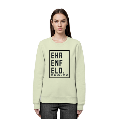 Ehrenfeld Koordinaten (großer Druck auf der Brust) - Organic Basic Unisex Sweatshirt
