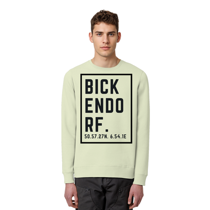 Bickendorf Koordinaten (großer Druck auf der Brust) - Organic Basic Unisex Sweatshirt