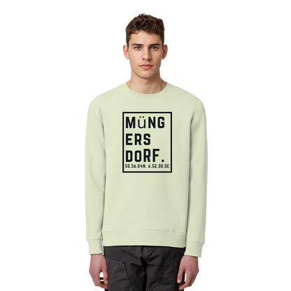 Müngersdorf Koordinaten (großer Druck auf der Brust) - Organic Basic Unisex Sweatshirt