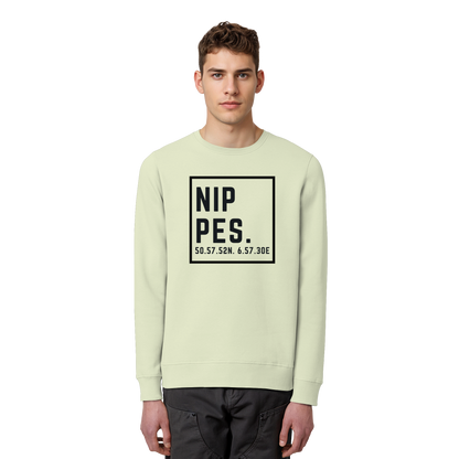 Nippes Koordinaten (großer Druck auf der Brust) - Organic Basic Unisex Sweatshirt