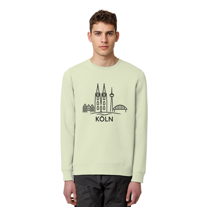Köln Skyline (großer Druck auf der Brust) - Organic Basic Unisex Sweatshirt