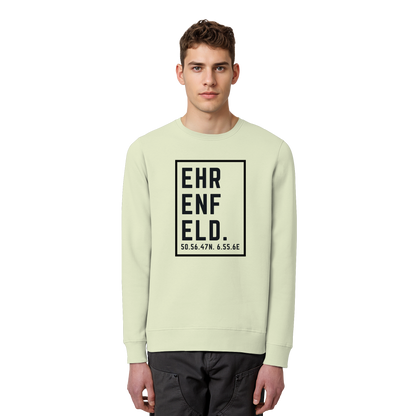 Ehrenfeld Koordinaten (großer Druck auf der Brust) - Organic Basic Unisex Sweatshirt