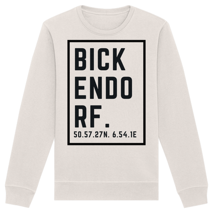 Bickendorf Koordinaten (großer Druck auf der Brust) - Organic Basic Unisex Sweatshirt