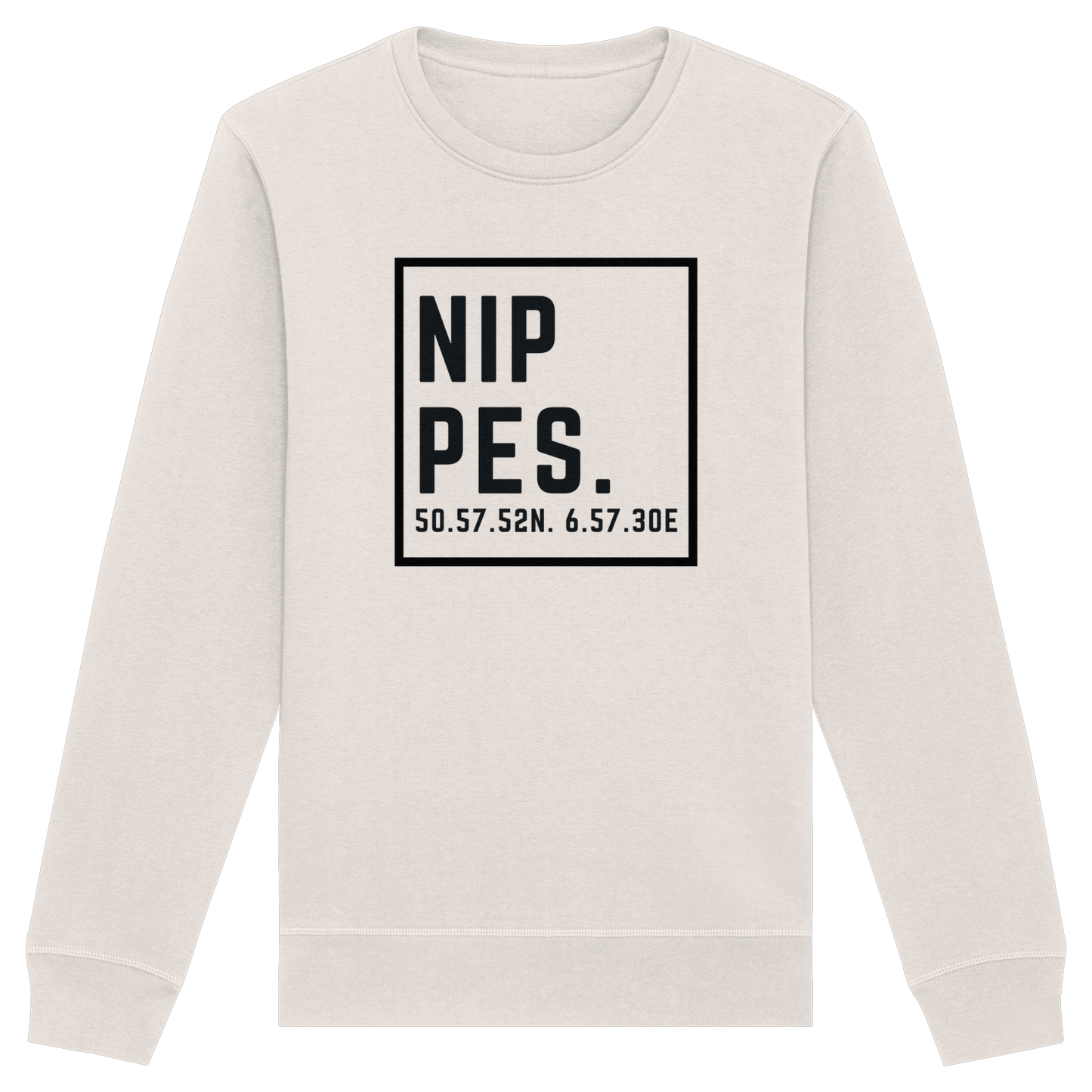 Nippes Koordinaten (großer Druck auf der Brust) - Organic Basic Unisex Sweatshirt
