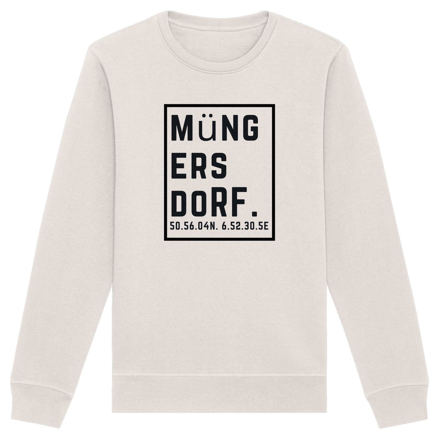 Müngersdorf Koordinaten (großer Druck auf der Brust) - Organic Basic Unisex Sweatshirt