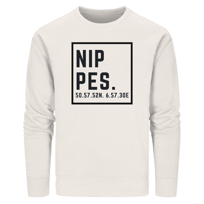 Nippes Koordinaten (großer Druck auf der Brust) - Organic Basic Unisex Sweatshirt