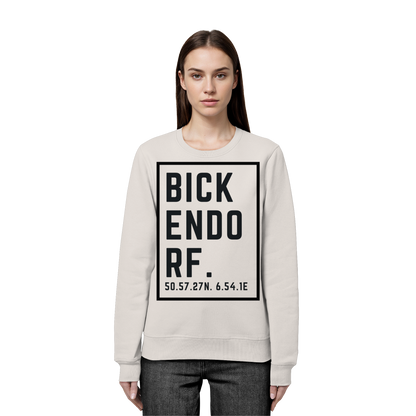Bickendorf Koordinaten (großer Druck auf der Brust) - Organic Basic Unisex Sweatshirt