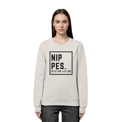 Nippes Koordinaten (großer Druck auf der Brust) - Organic Basic Unisex Sweatshirt