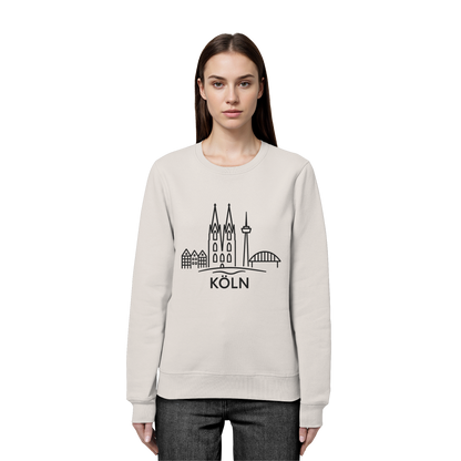 Köln Skyline (großer Druck auf der Brust) - Organic Basic Unisex Sweatshirt