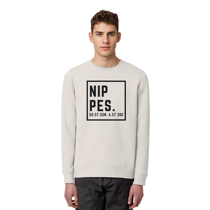 Nippes Koordinaten (großer Druck auf der Brust) - Organic Basic Unisex Sweatshirt
