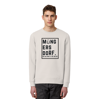 Müngersdorf Koordinaten (großer Druck auf der Brust) - Organic Basic Unisex Sweatshirt