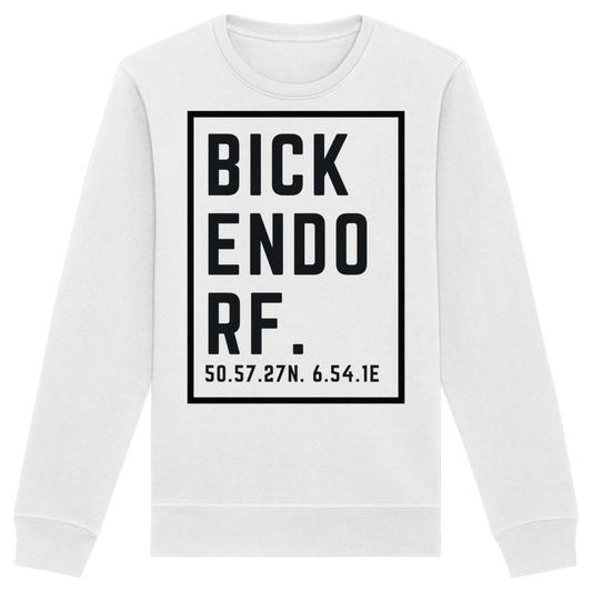 Bickendorf Koordinaten (großer Druck auf der Brust) - Organic Basic Unisex Sweatshirt