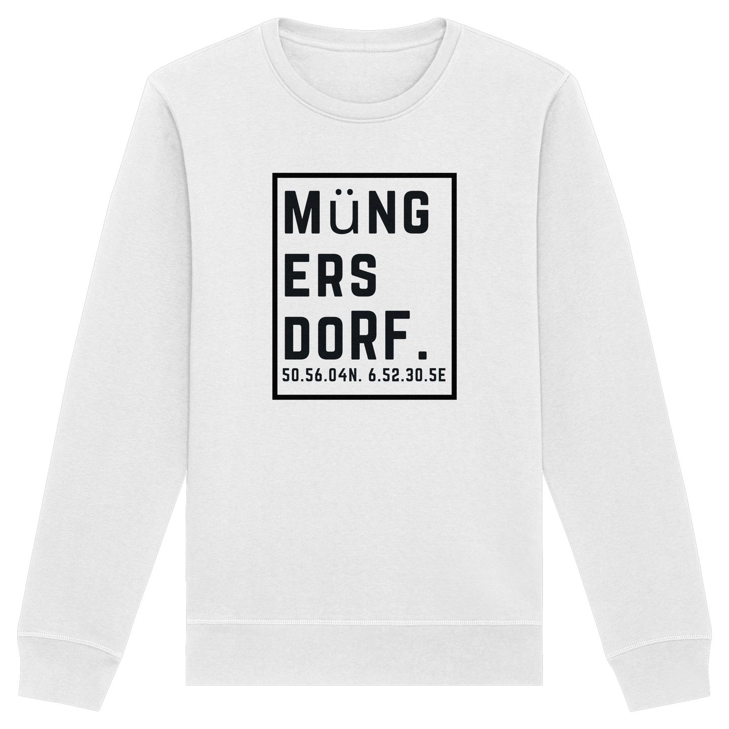 Müngersdorf Koordinaten (großer Druck auf der Brust) - Organic Basic Unisex Sweatshirt