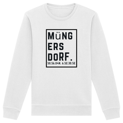 Müngersdorf Koordinaten (großer Druck auf der Brust) - Organic Basic Unisex Sweatshirt