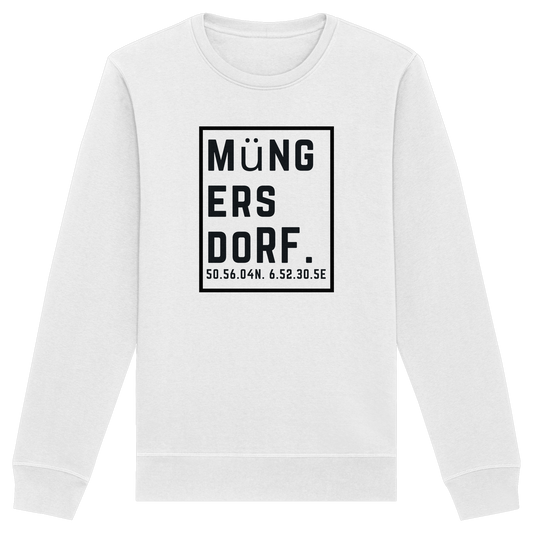 Müngersdorf Koordinaten (großer Druck auf der Brust) - Organic Basic Unisex Sweatshirt