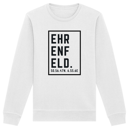 Ehrenfeld Koordinaten (großer Druck auf der Brust) - Organic Basic Unisex Sweatshirt