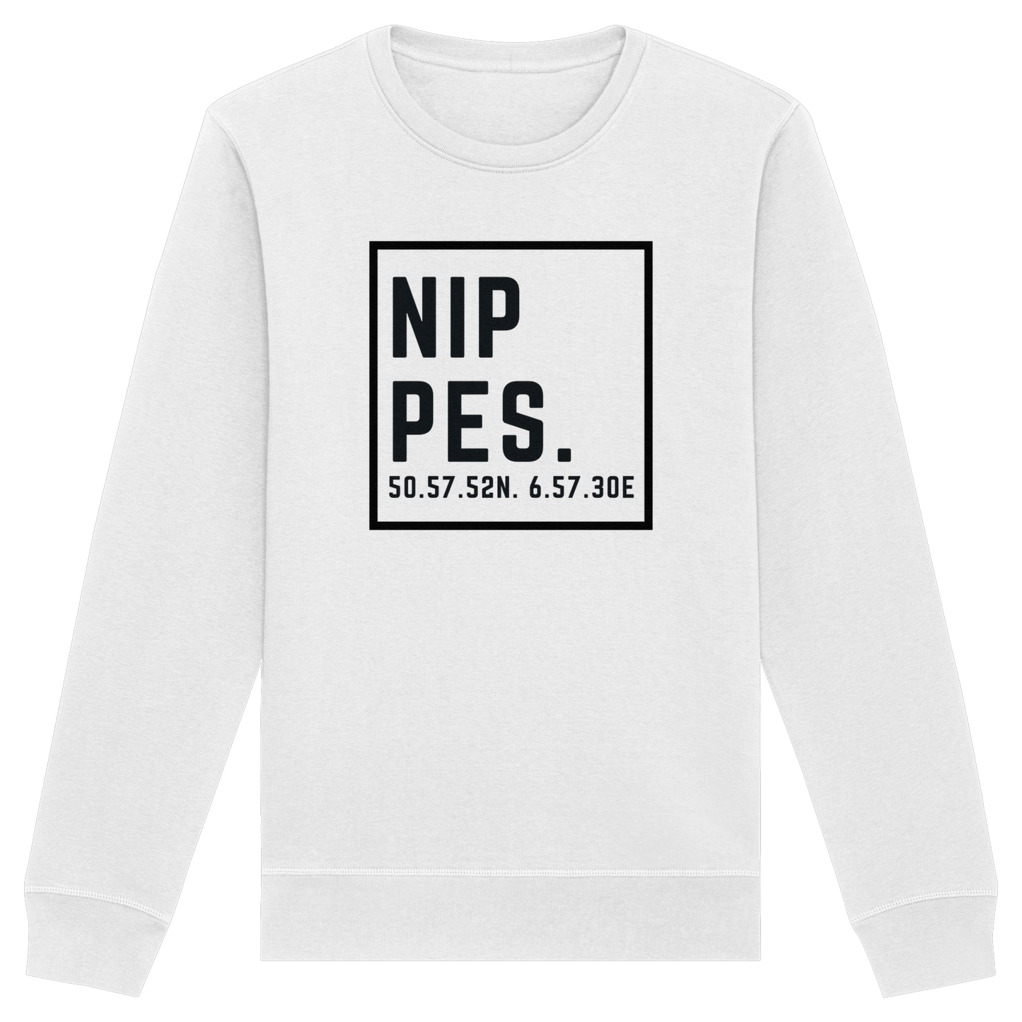 Nippes Koordinaten (großer Druck auf der Brust) - Organic Basic Unisex Sweatshirt