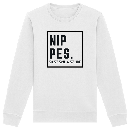 Nippes Koordinaten (großer Druck auf der Brust) - Organic Basic Unisex Sweatshirt