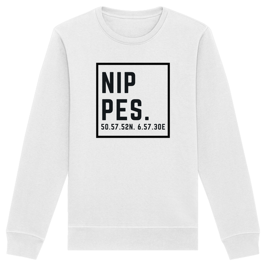 Nippes Koordinaten (großer Druck auf der Brust) - Organic Basic Unisex Sweatshirt