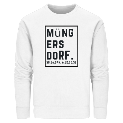 Müngersdorf Koordinaten (großer Druck auf der Brust) - Organic Basic Unisex Sweatshirt
