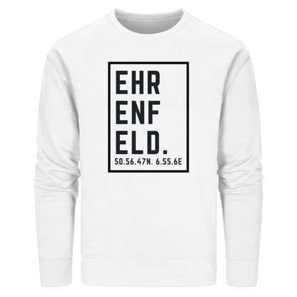 Ehrenfeld Koordinaten (großer Druck auf der Brust) - Organic Basic Unisex Sweatshirt