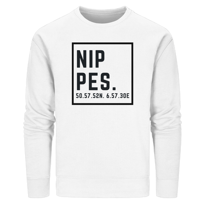 Nippes Koordinaten (großer Druck auf der Brust) - Organic Basic Unisex Sweatshirt
