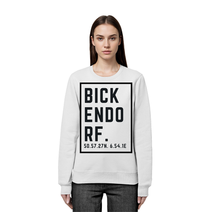Bickendorf Koordinaten (großer Druck auf der Brust) - Organic Basic Unisex Sweatshirt