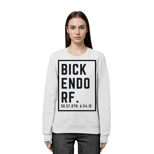 Bickendorf Koordinaten (großer Druck auf der Brust) - Organic Basic Unisex Sweatshirt