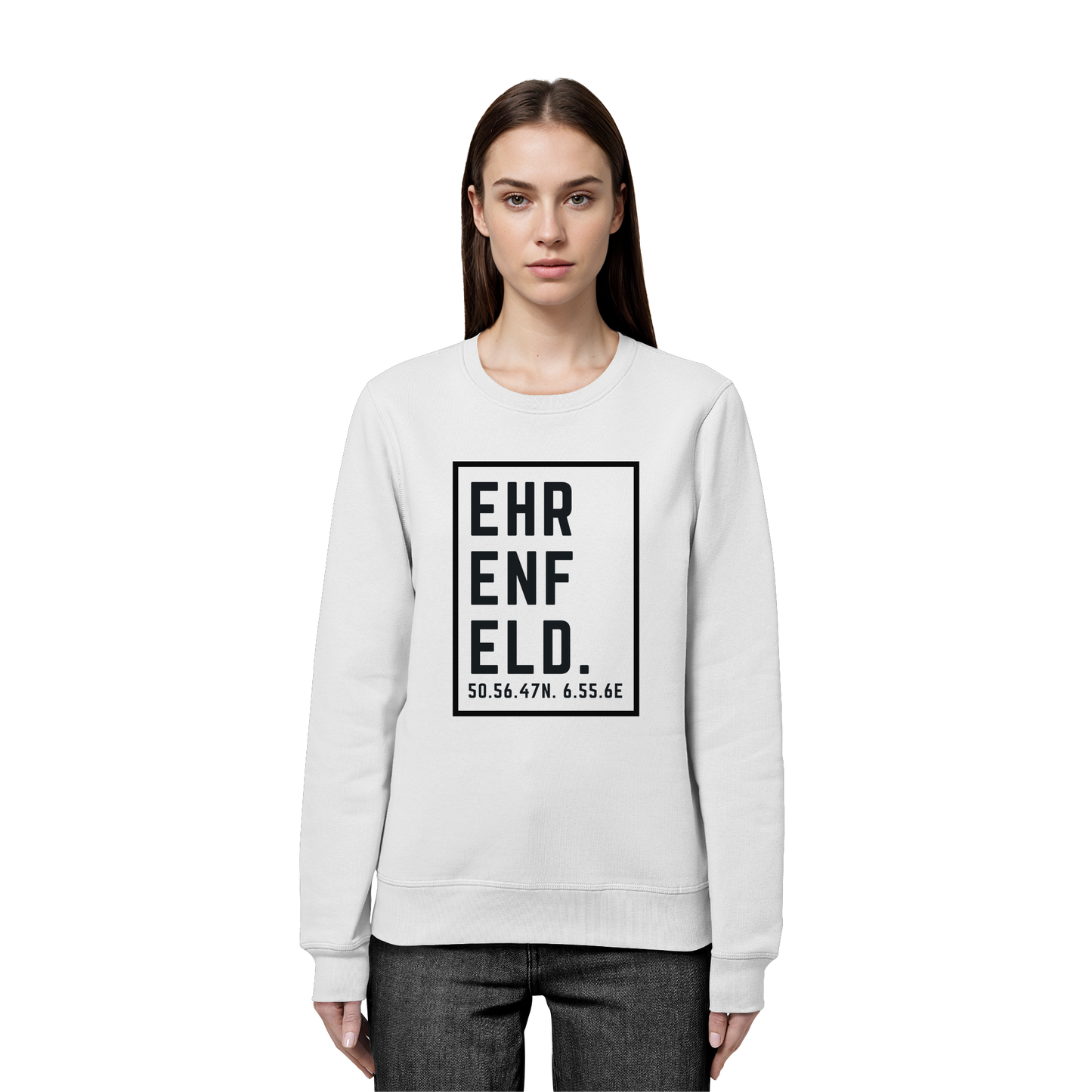 Ehrenfeld Koordinaten (großer Druck auf der Brust) - Organic Basic Unisex Sweatshirt
