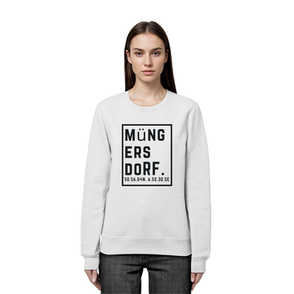 Müngersdorf Koordinaten (großer Druck auf der Brust) - Organic Basic Unisex Sweatshirt