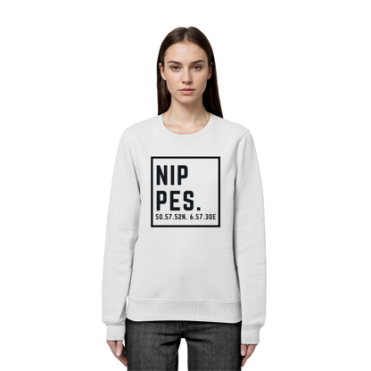 Nippes Koordinaten (großer Druck auf der Brust) - Organic Basic Unisex Sweatshirt