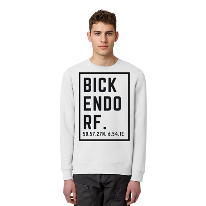 Bickendorf Koordinaten (großer Druck auf der Brust) - Organic Basic Unisex Sweatshirt
