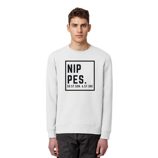 Nippes Koordinaten (großer Druck auf der Brust) - Organic Basic Unisex Sweatshirt