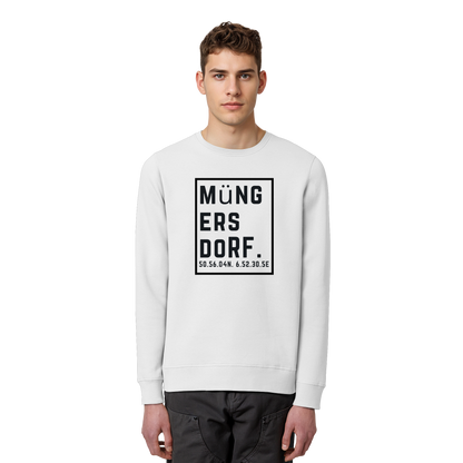 Müngersdorf Koordinaten (großer Druck auf der Brust) - Organic Basic Unisex Sweatshirt