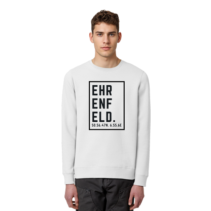 Ehrenfeld Koordinaten (großer Druck auf der Brust) - Organic Basic Unisex Sweatshirt